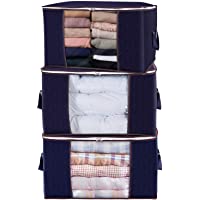 Lifewit Bolsa de Almacenamiento de Ropa de Gran Capacidad con Asa Reforzada y Tela Actualizada para Edredones- Mantas…